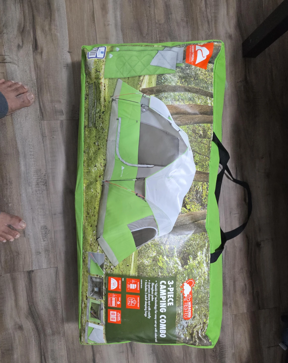Ozark Trail 3-Piece Camping Combo 6-Person Tent