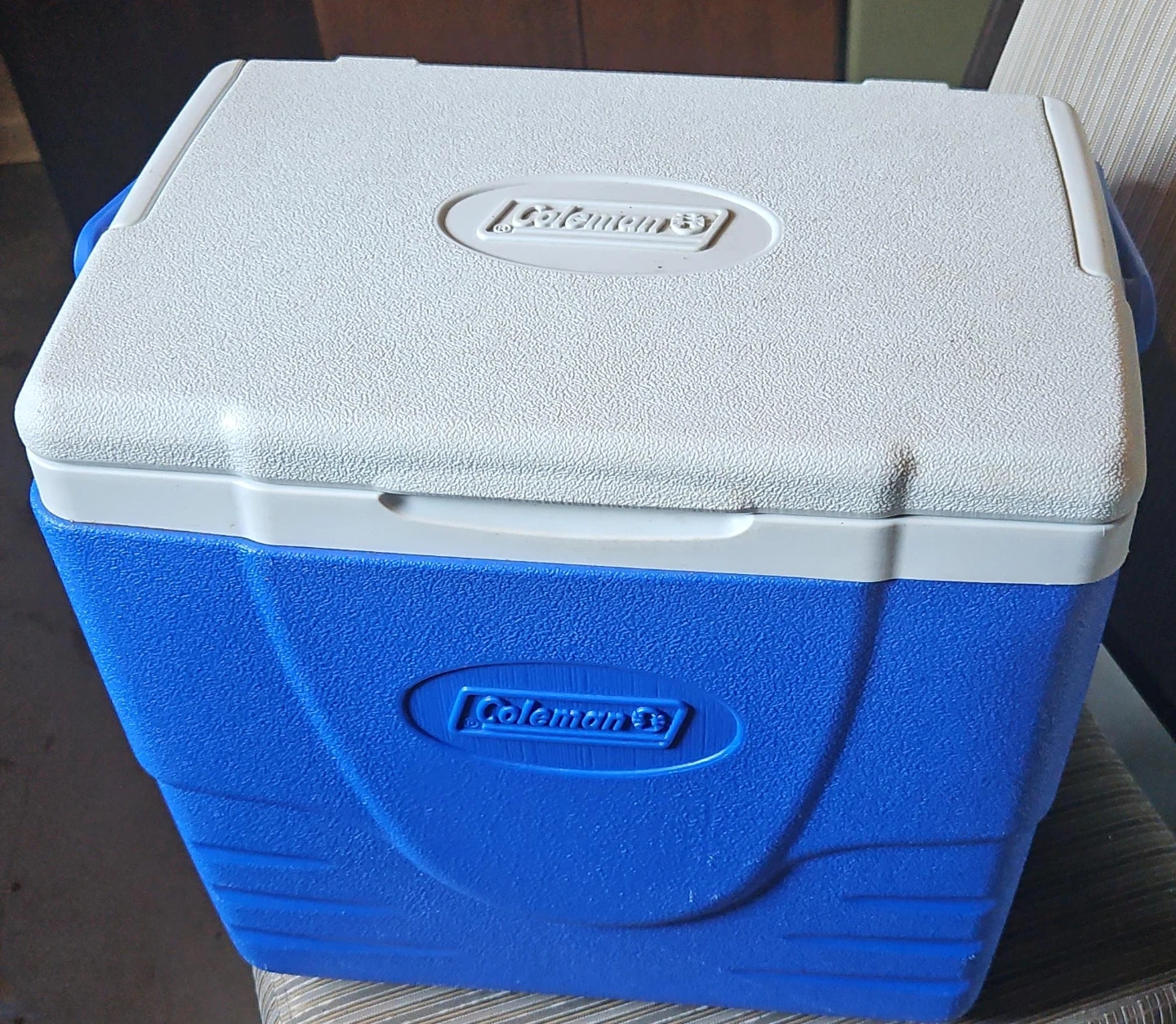 Rubbermaid blue cooler