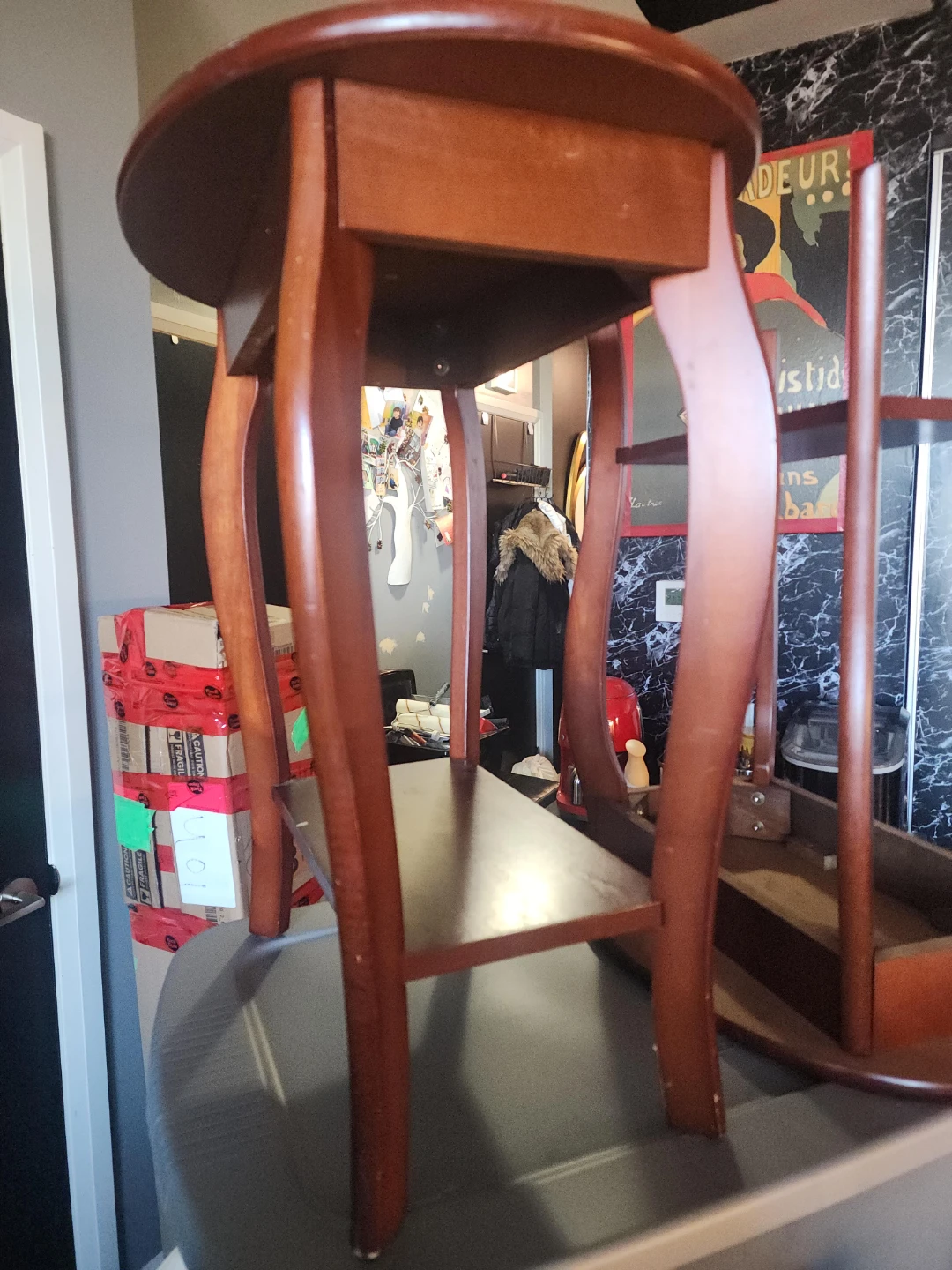 Wooden End Table with Drawer