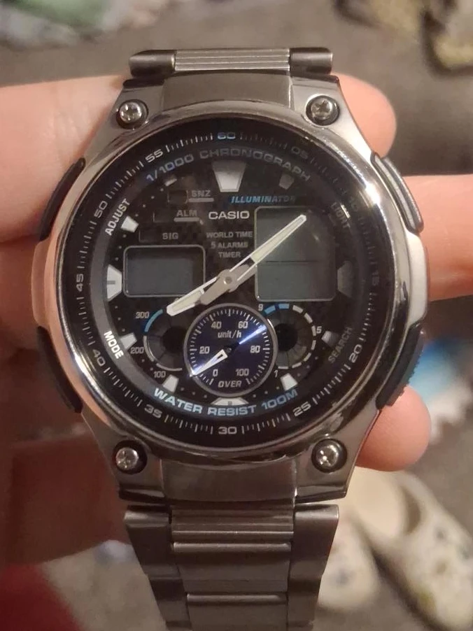 Casio Chronograph Illuminator Water Resist 100m Watch
