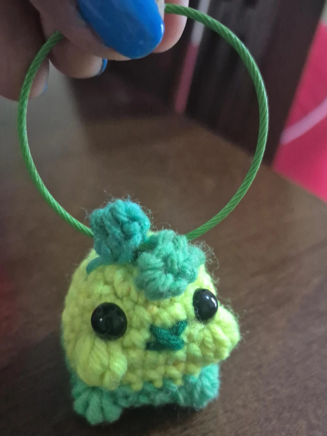 Handmade Crocheted Keychain Charm - photo 2