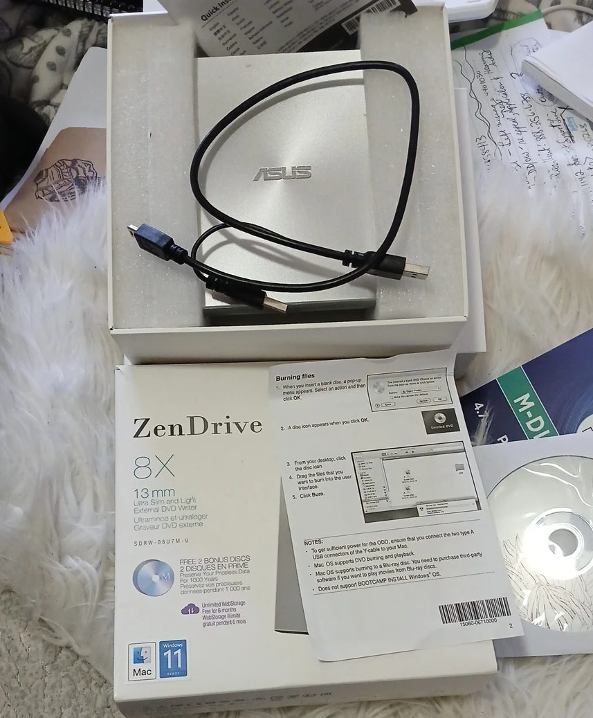 ASUS ZenDrive 8X Ultra Slim External DVD Writer