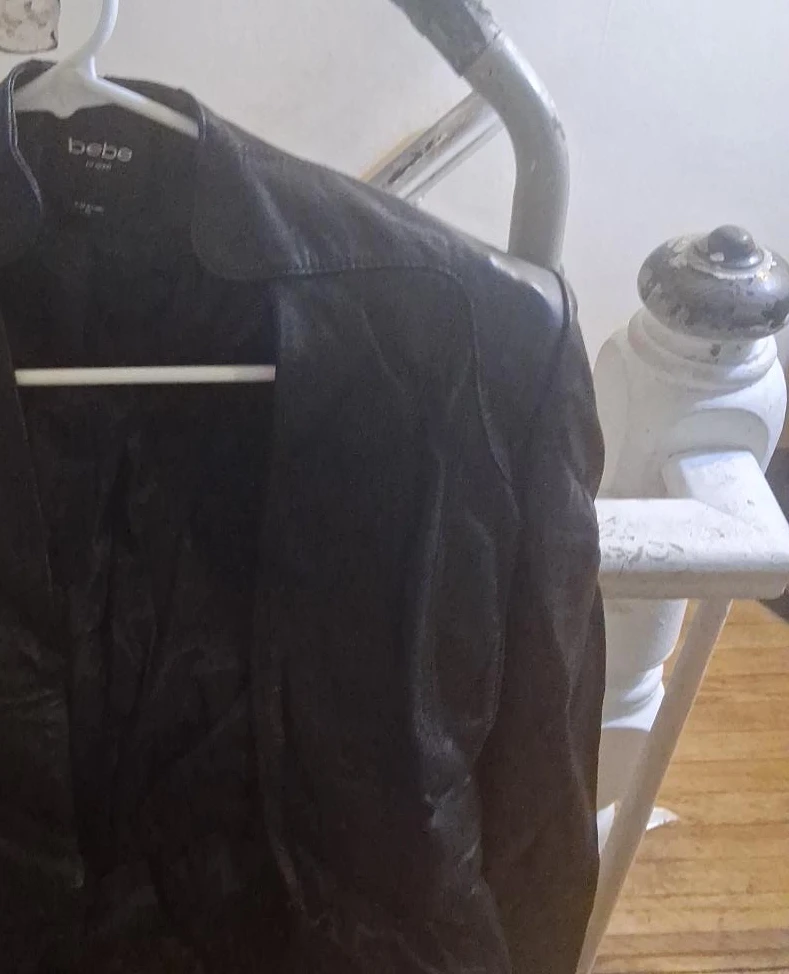 Bebe Black Faux Leather Jacket