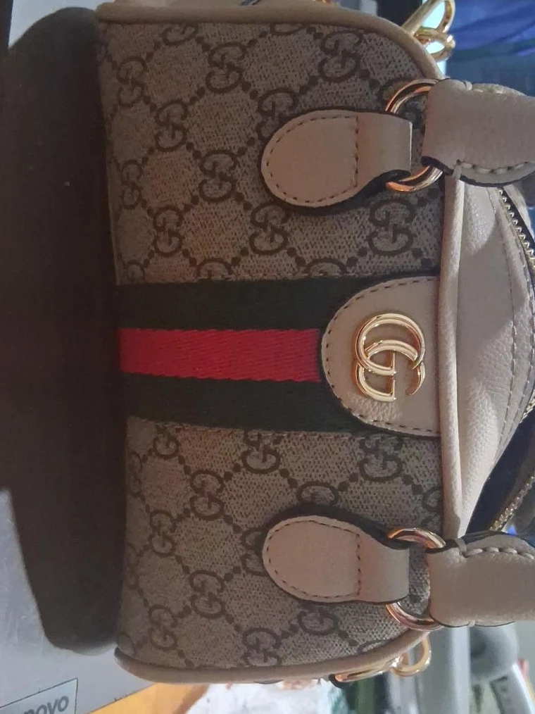 Gucci Monogram Mini Boston Bag
