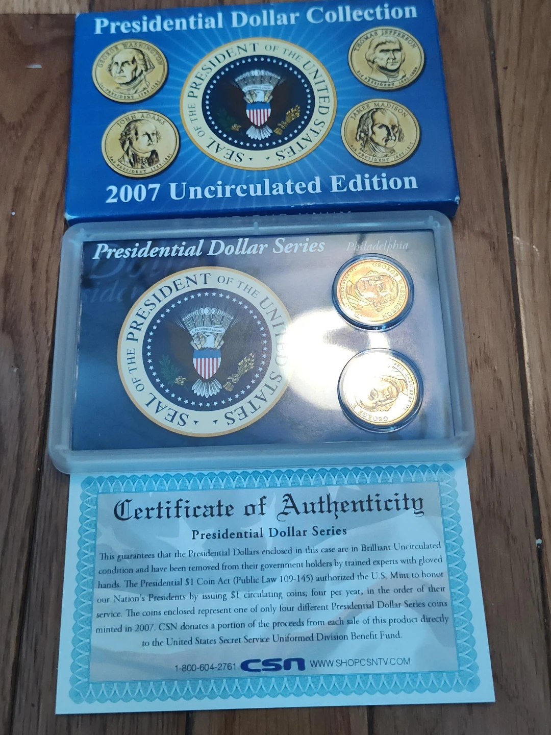 Presidential Dollar Collection 2007 Uncirculated Edition