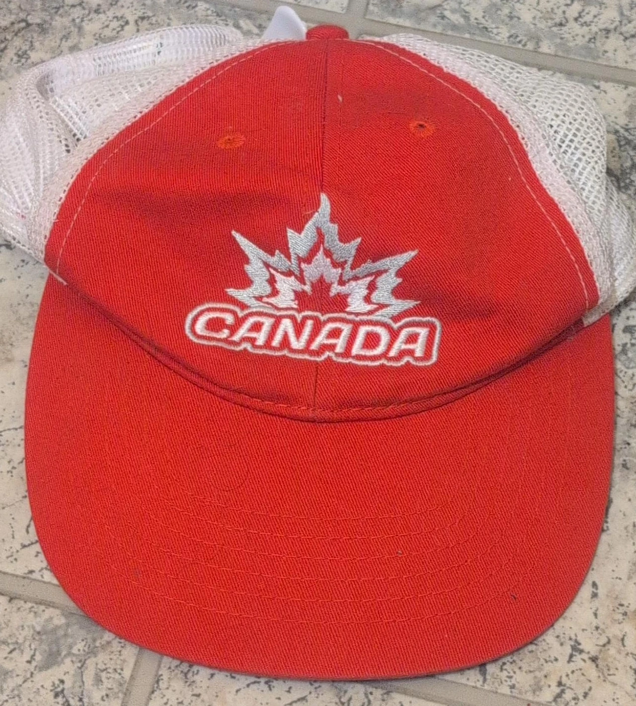 Red Canada Maple Leaf Trucker Hat
