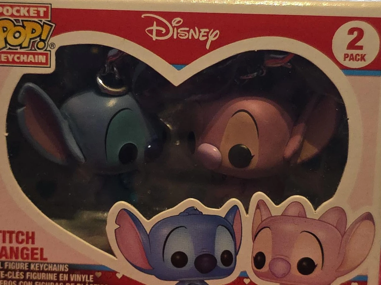 Funko Pop! Disney Stitch & Angel Pocket Pop! Keychain 2 Pack