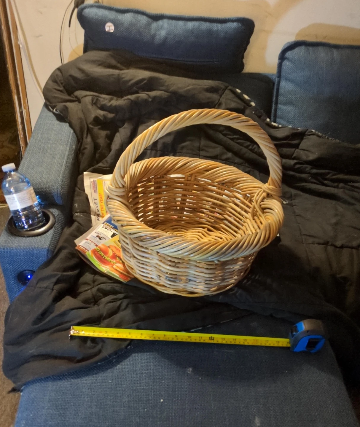 Wicker Basket with Handle