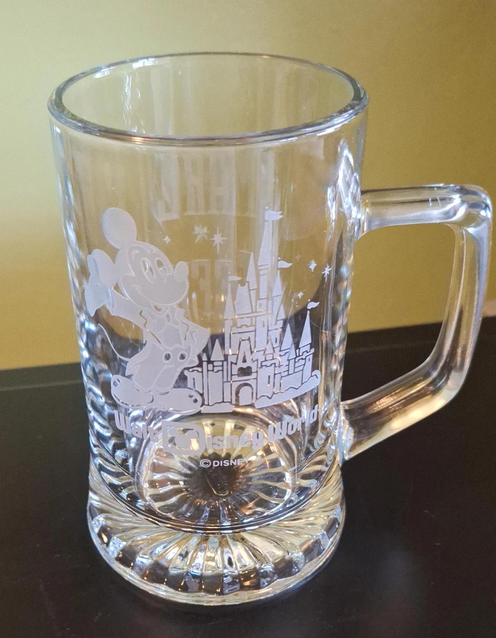 Disney World Mickey Mouse Glass Mug