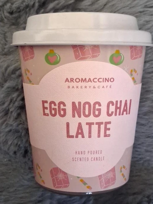 Aromaccino Egg Nog Chai Latte Hand Poured Scented Candle