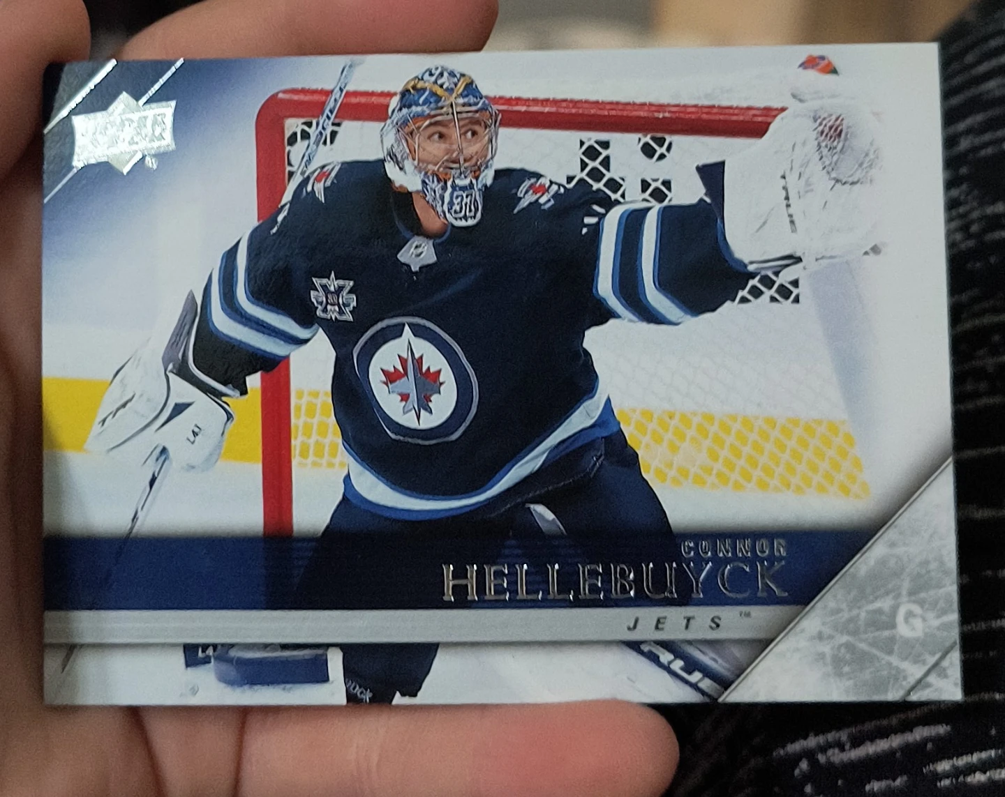 Upper Deck Connor Hellebuyck Winnipeg Jets Hockey Card