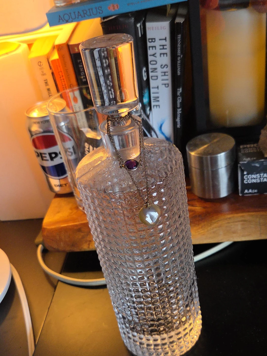Textured Crystal Decanter