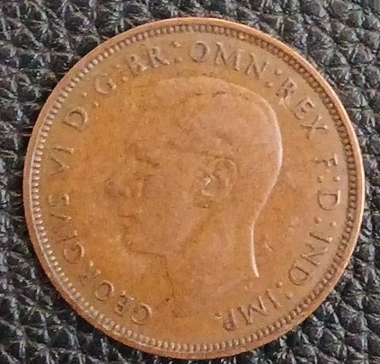 1959 One Penny Coin - King George VI - photo 2