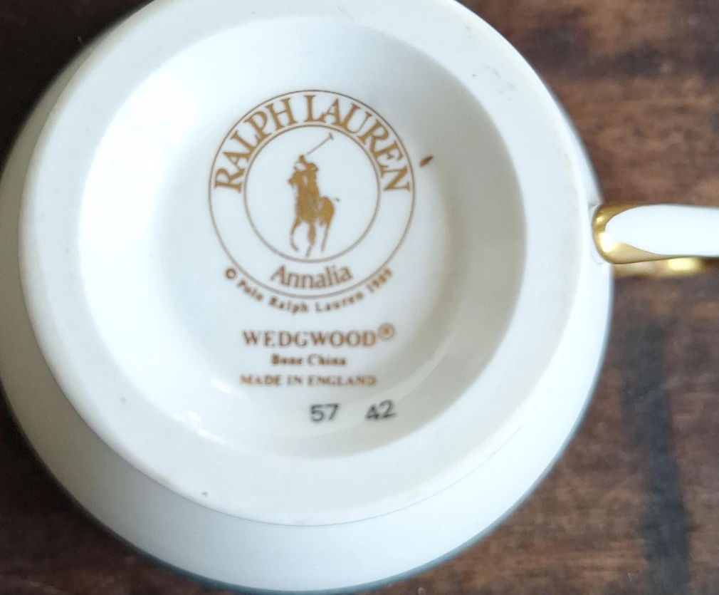 Ralph Lauren Annalia Bone China Teacup Wedgwood