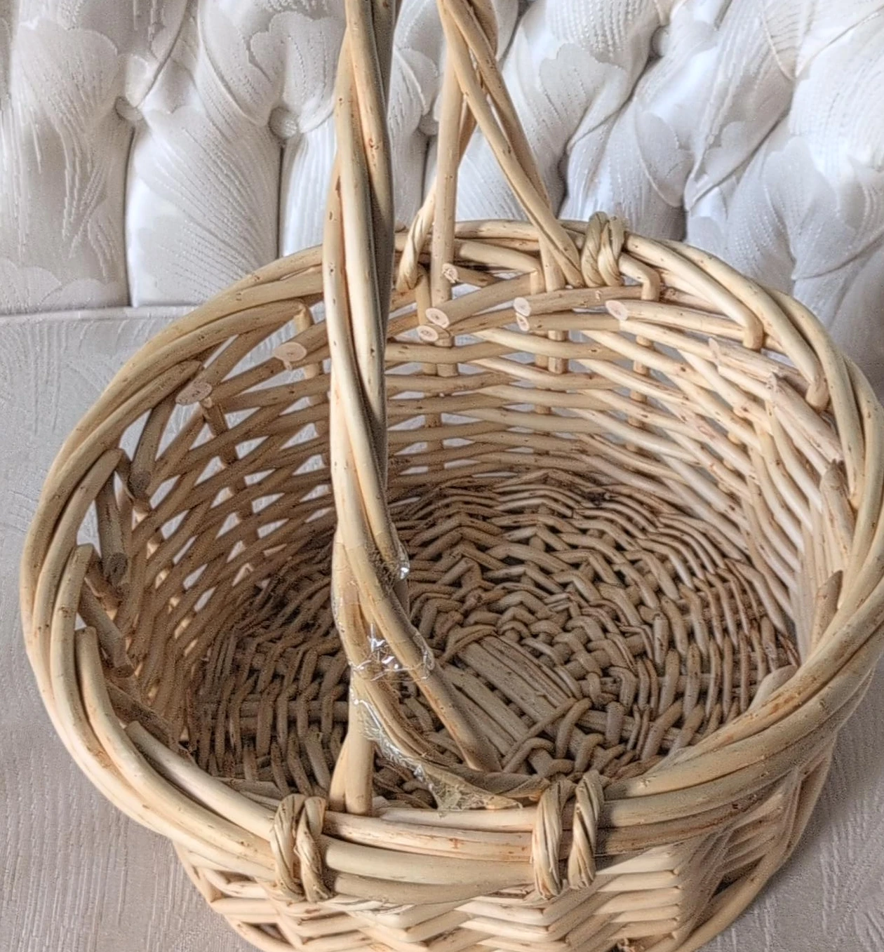 Wicker Basket with Handle