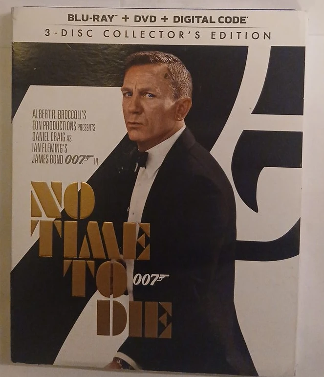 James Bond No Time To Die 3-Disc Collector's Edition Blu-ray
