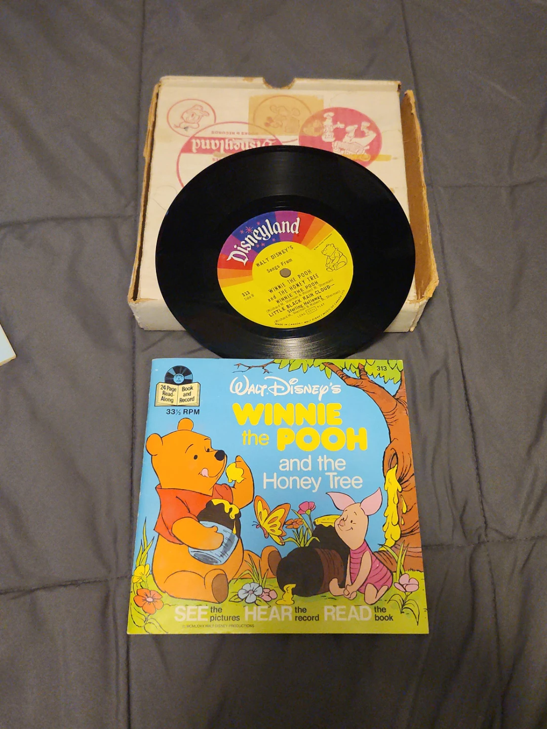 Walt Disney's Winnie the Pooh and the Honey Tree Book and Record