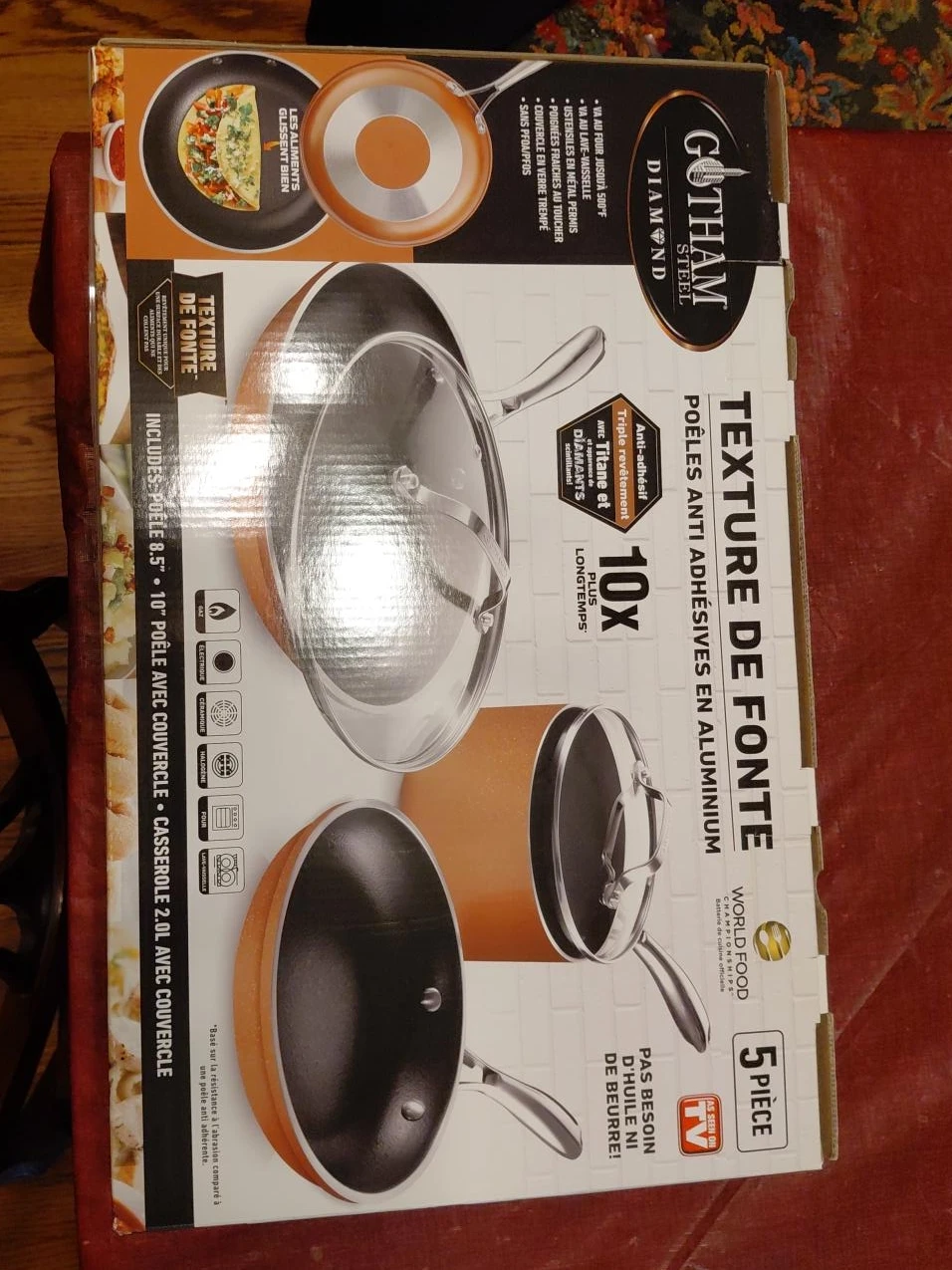 Gotham Steel Diamond Texture Nonstick Cookware Set