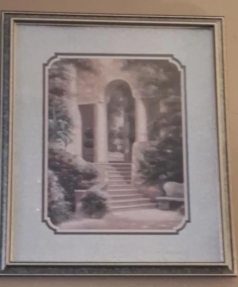 Framed Artwork Print - Garden Scene