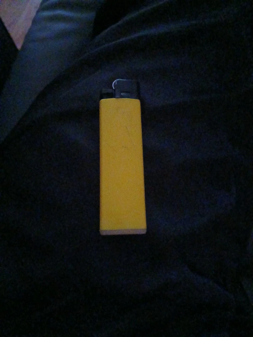 Yellow disposable lighter