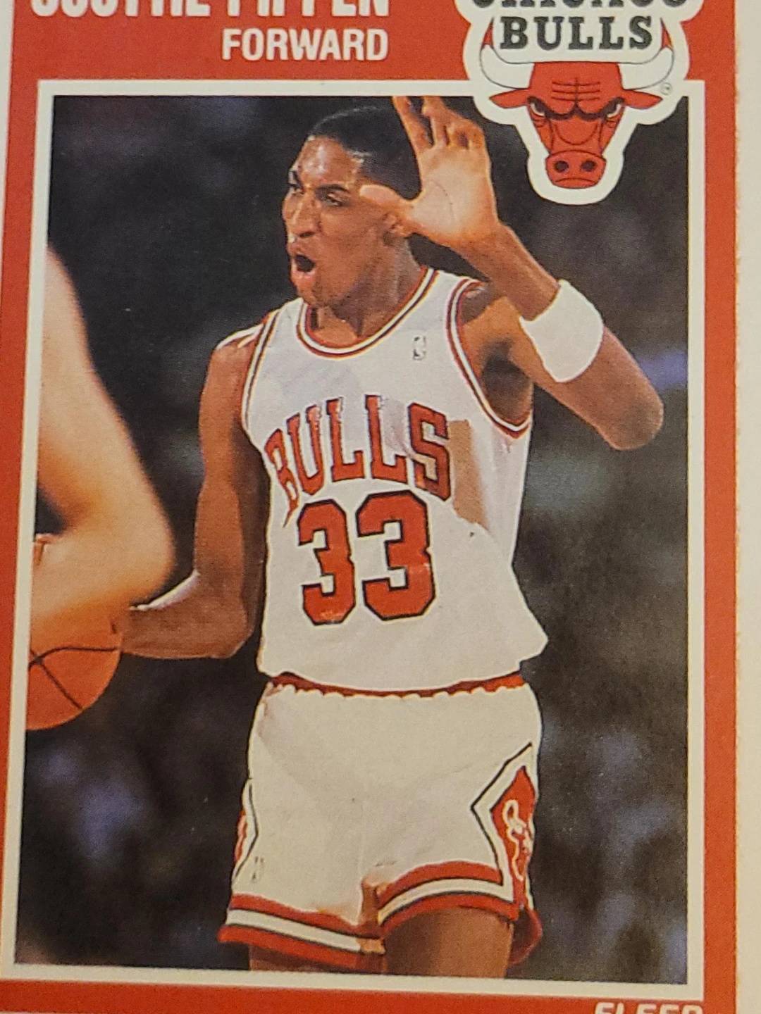 1989 Fleer Scottie Pippen Chicago Bulls #23 Basketball Card
