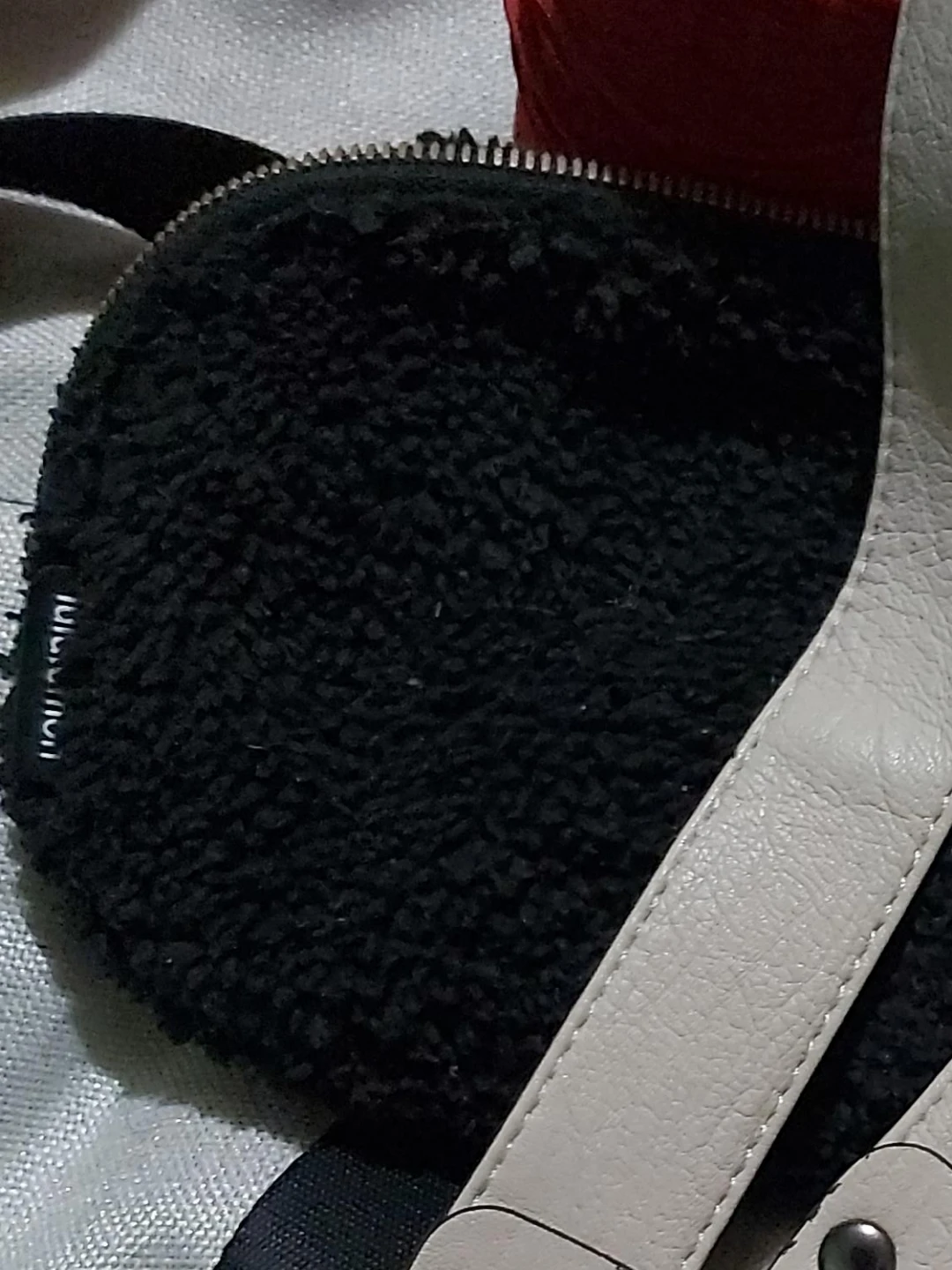Black Fuzzy Coin Purse
