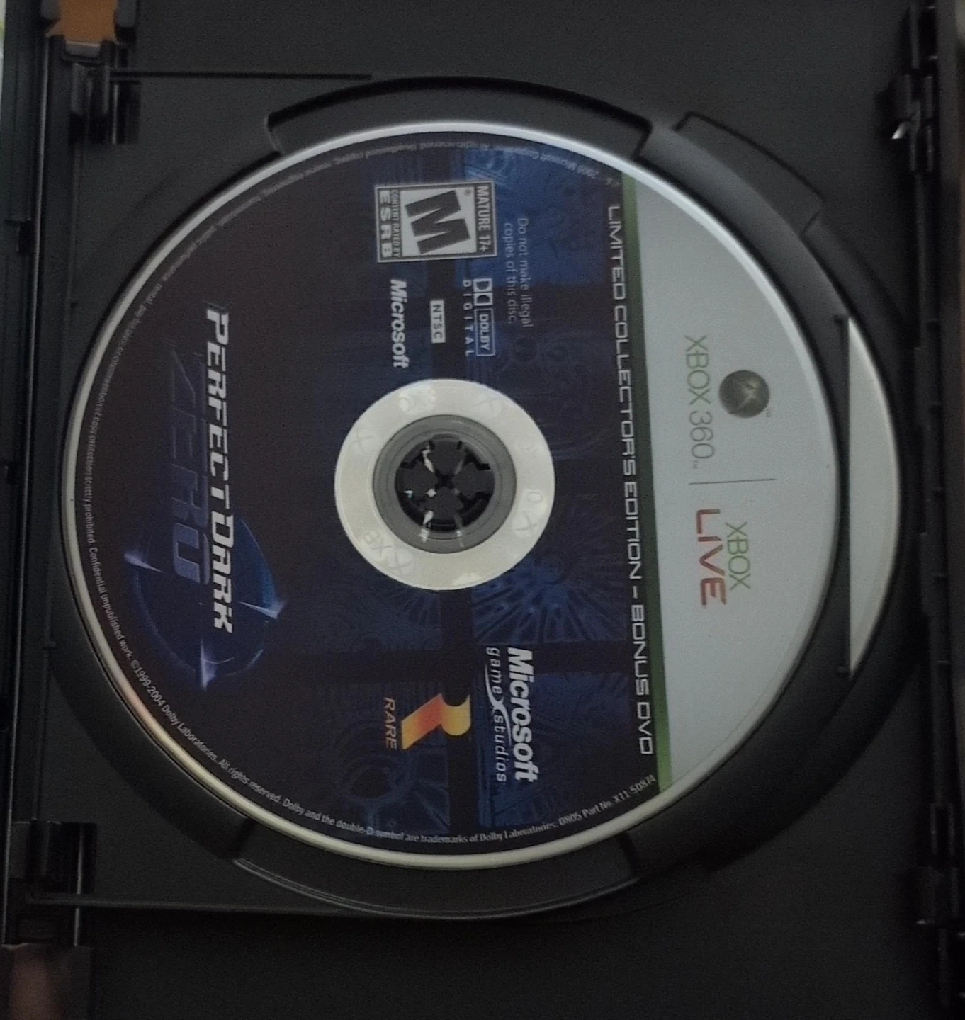 Perfect Dark Zero Limited Collector's Edition Bonus DVD Xbox 360
