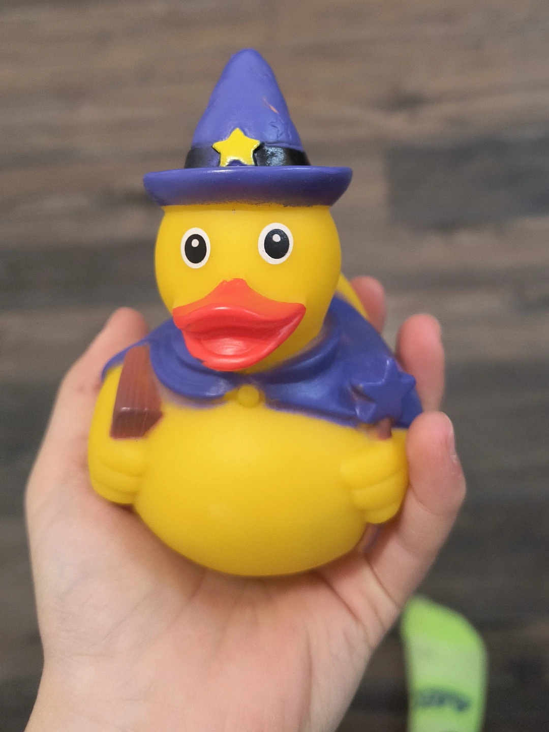 Yellow Wizard Rubber Duck Bath Toy