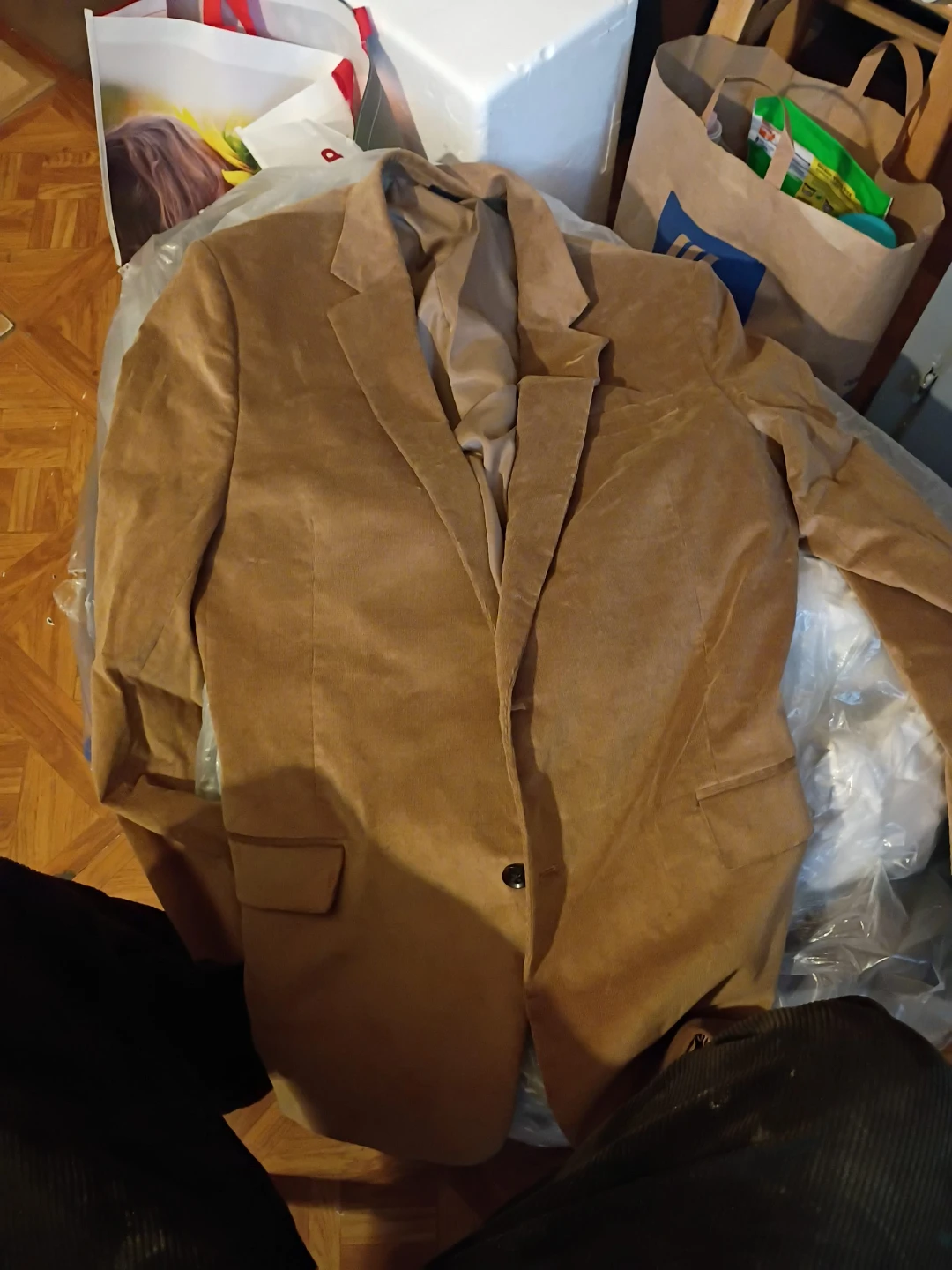 Men's Tan Corduroy Blazer