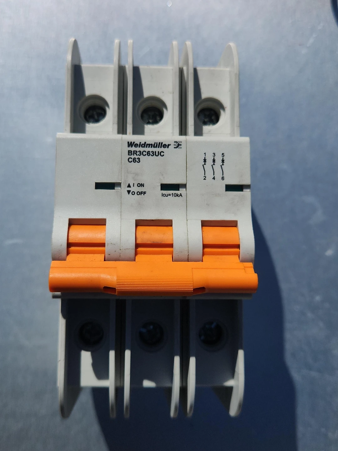 Weidmüller BR3C63UC C63 60Amp 3 Pole Circuit Breaker