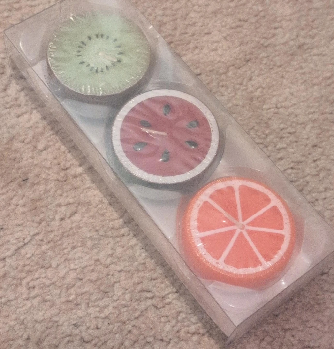 Fruit Shaped Candles - Set of 3