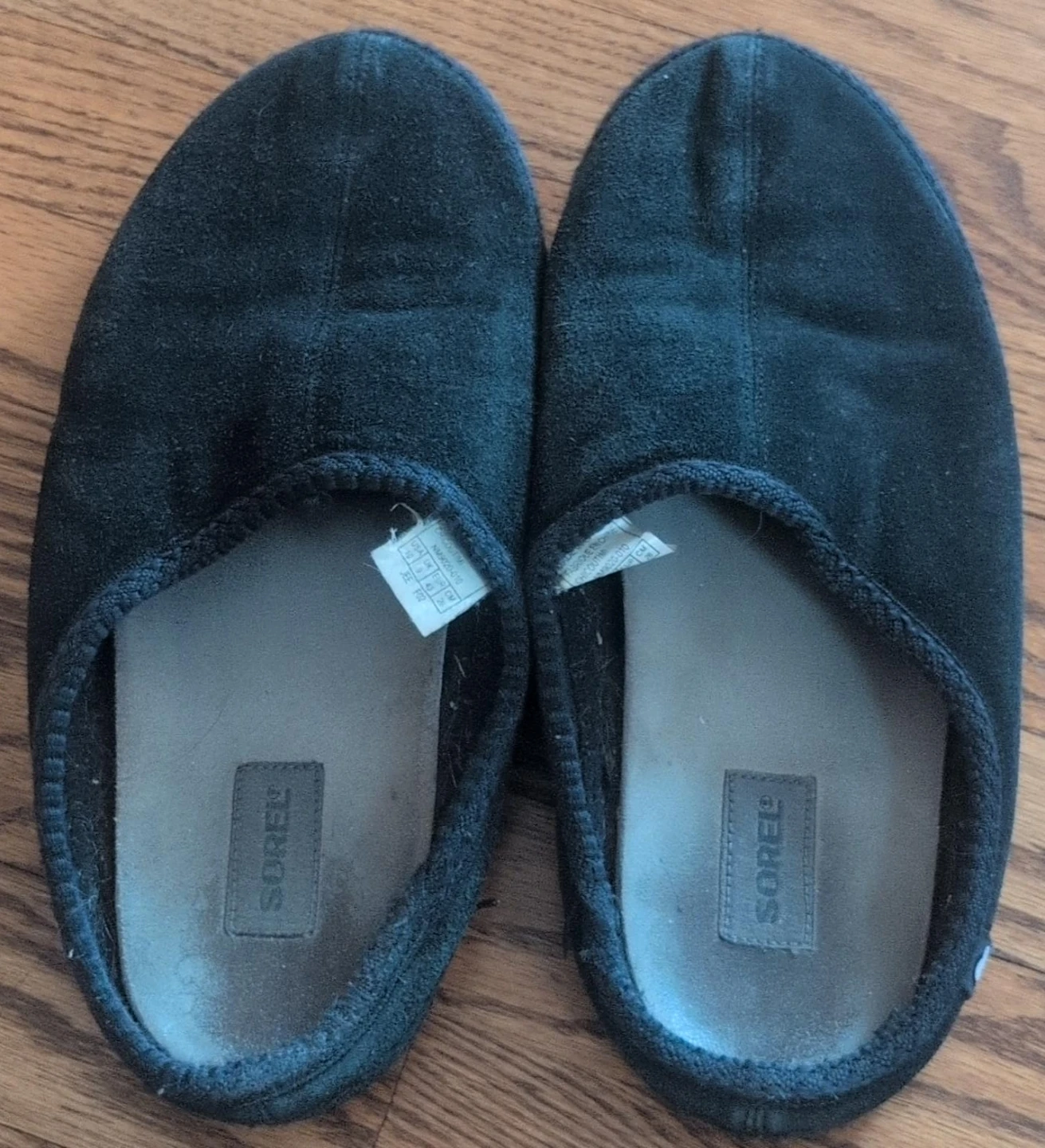 Sorel Black Suede Slippers - Size 10