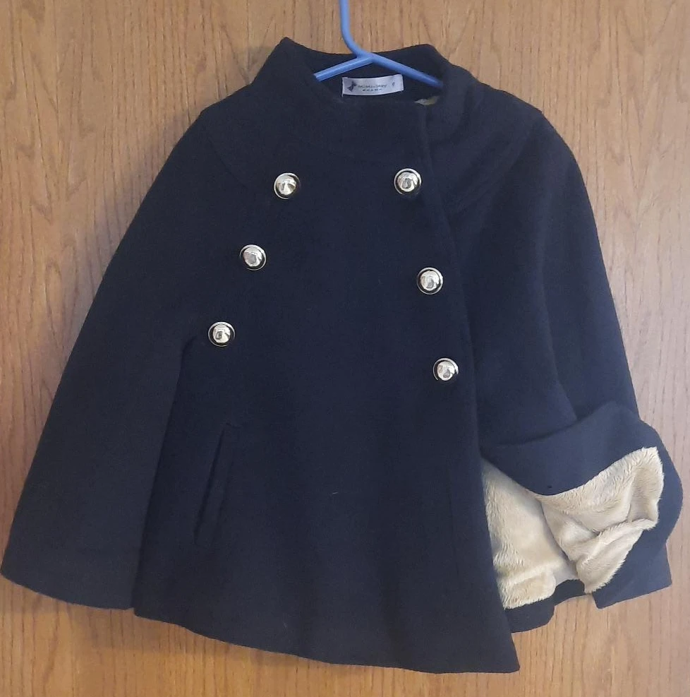 Mimi-Stay Navy Double-Breasted Peacoat Size 9
