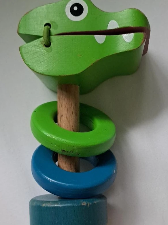 Wooden Crocodile Rattle & Shaker