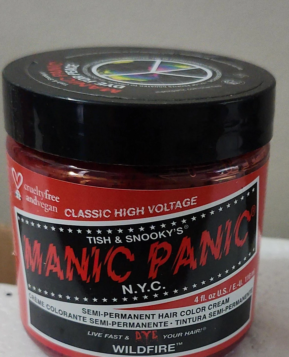 2 jars of Manic Panic (WILDFIRE)
