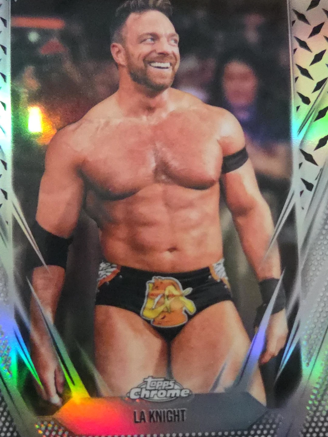 Topps Chrome LA Knight Wrestling Card