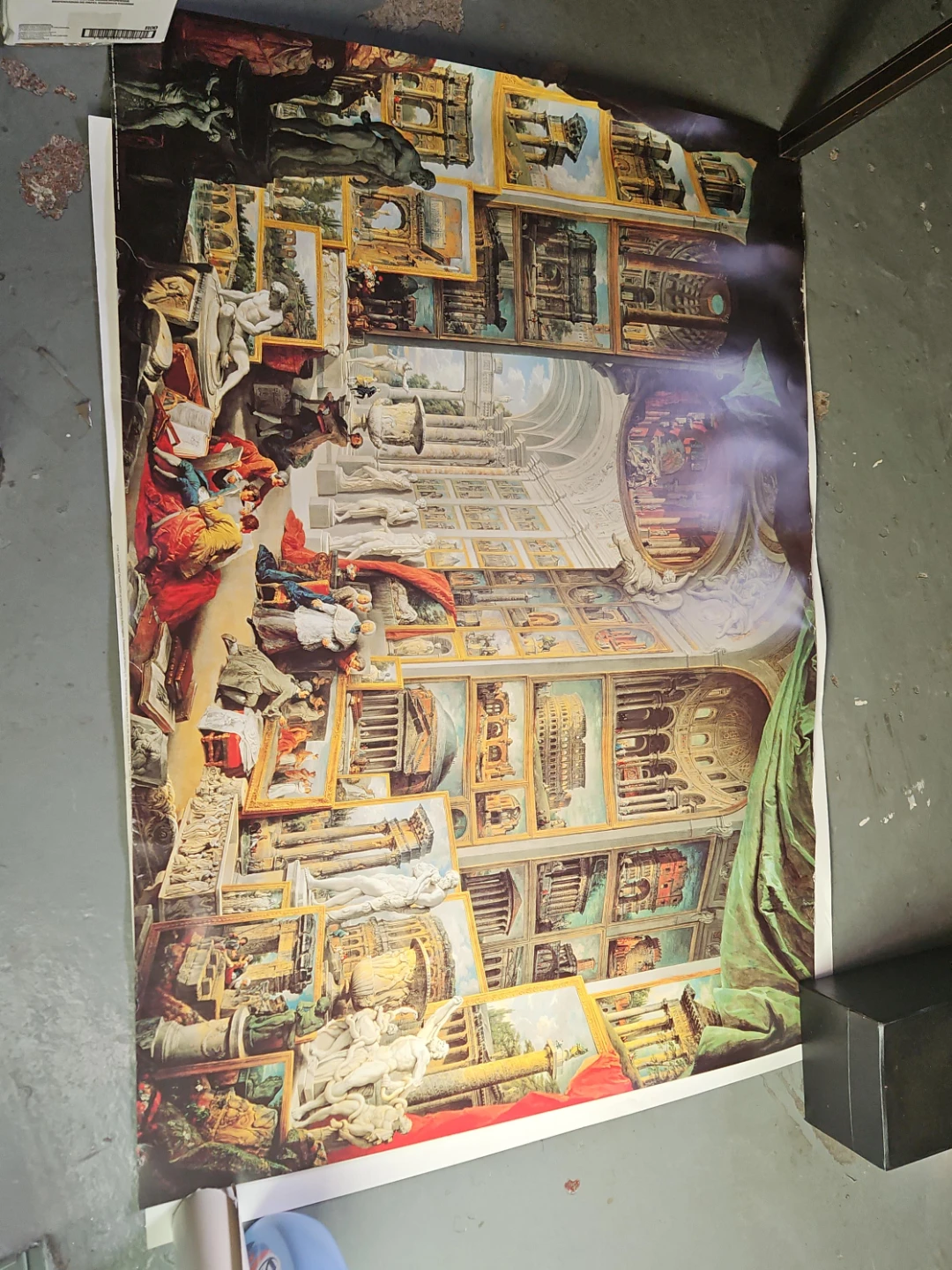 Large Print of Roman Architecture and Sculptures