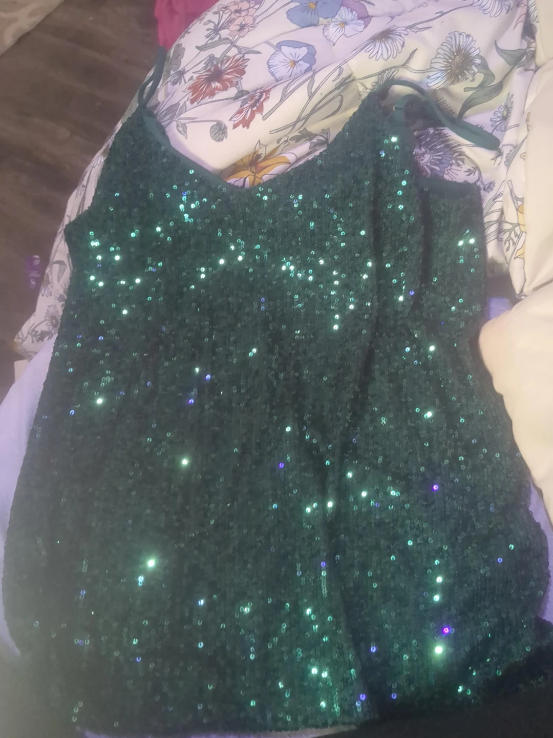 Ricki's Limited Edition Sequin Camisole - Green - Size S