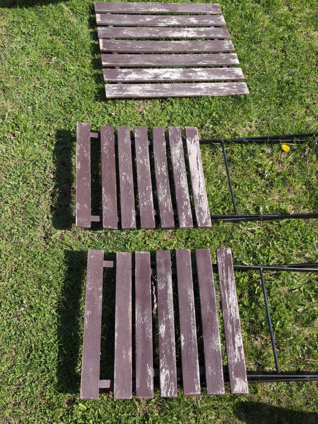 Brown Wooden Bench Slat Replacement Parts