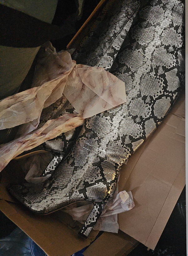 jessica Simpson  Women's SNAKE Print Knee High Boots