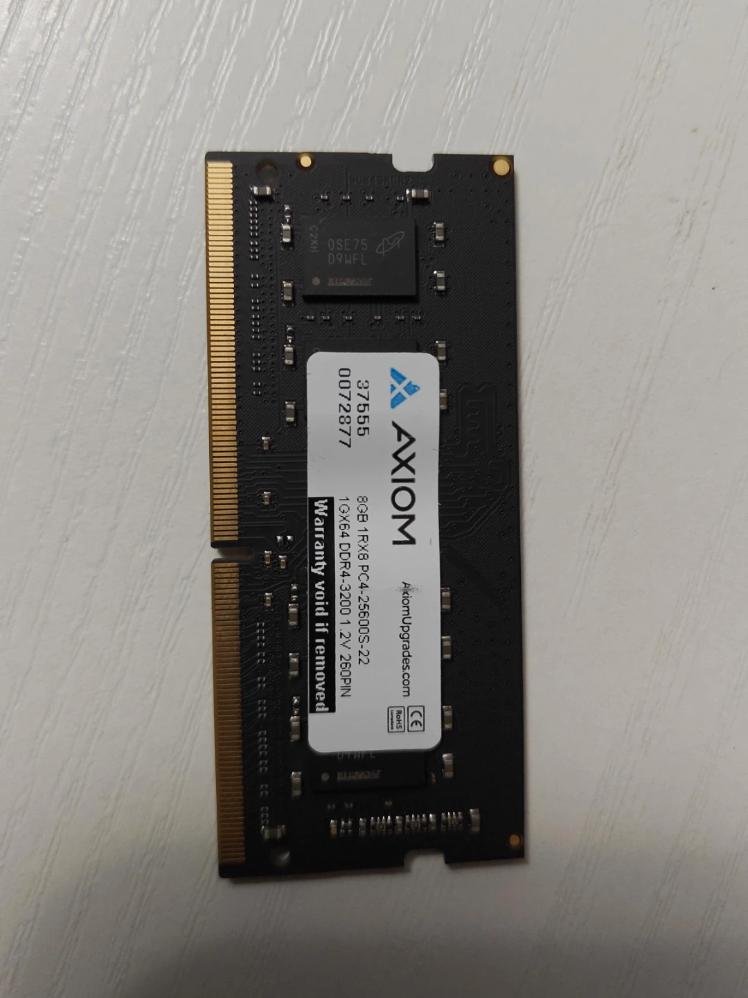 AXIOM 8GB DDR4-3200MHz RAM Module
