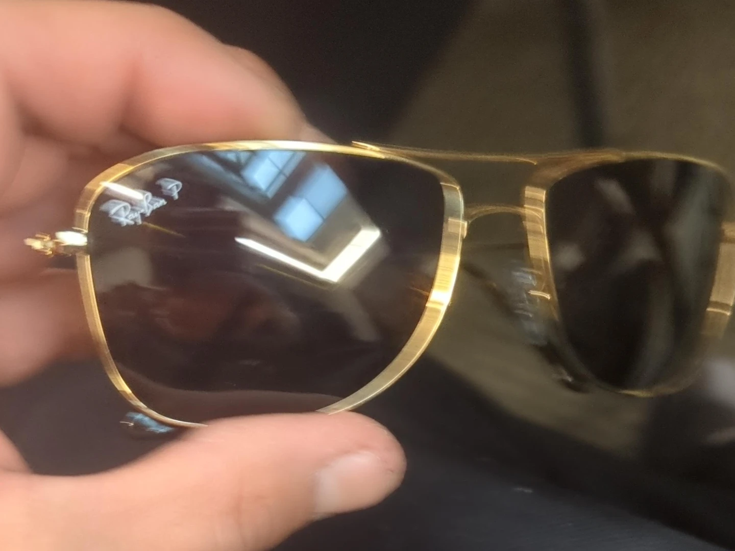 Gold Chromance Ray Ban Sunglasses