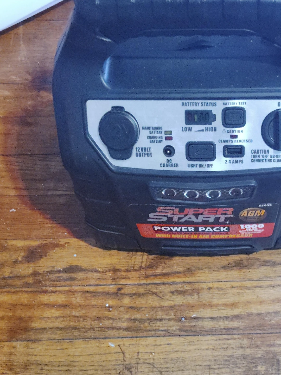 Super Start Power Pack Jump Starter with Air Compressor