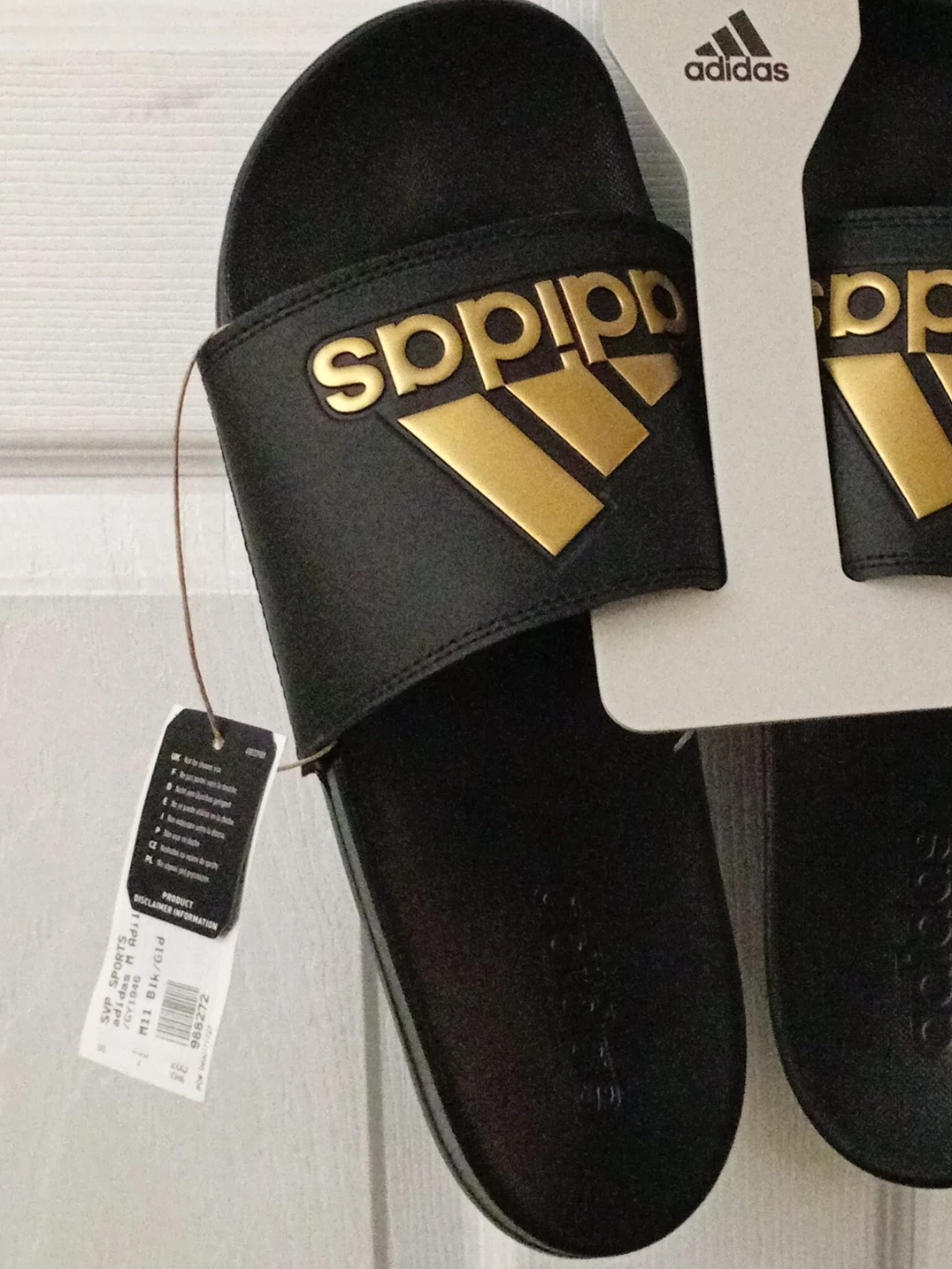 Adidas M Adilette Slides M11 Black Gold