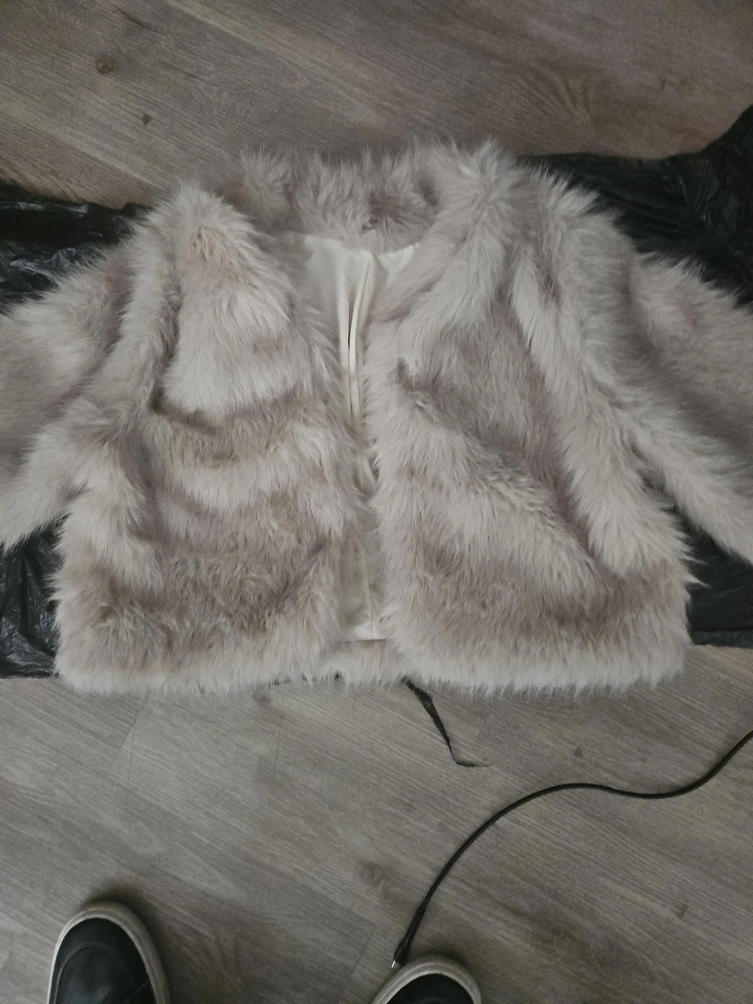 Light Pink Faux Fur Jacket