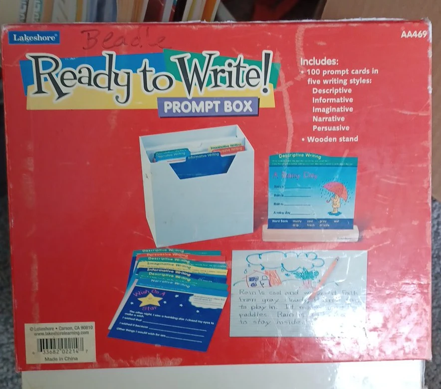 Lakeshore Ready to Write! Prompt Box