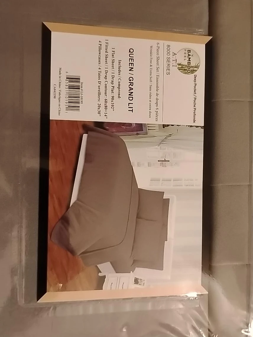 A.T.I. 8000 Series Queen Bamboo Feel 6-Piece Sheet Set