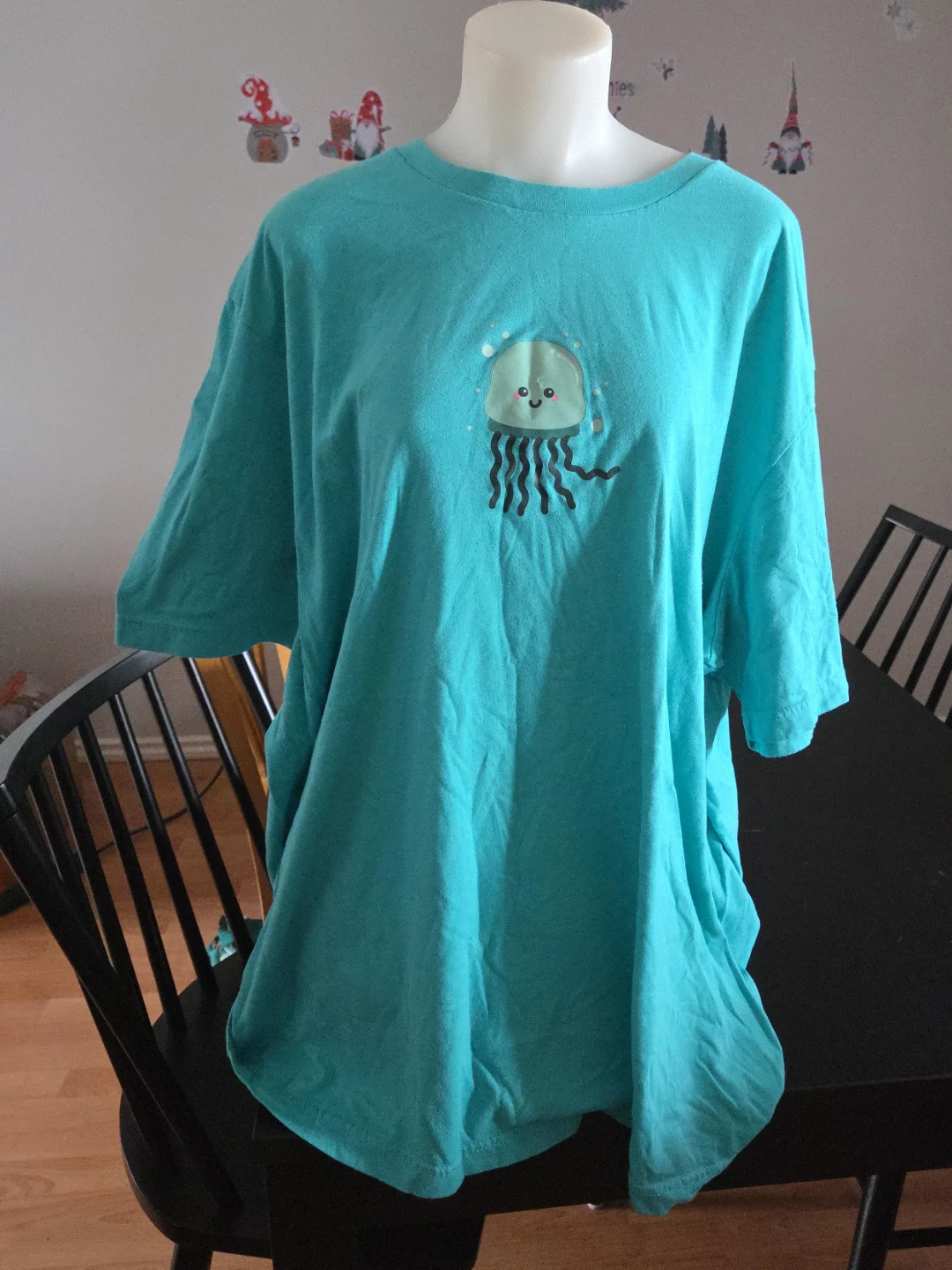 Teal Jellyfish Graphic T-Shirt