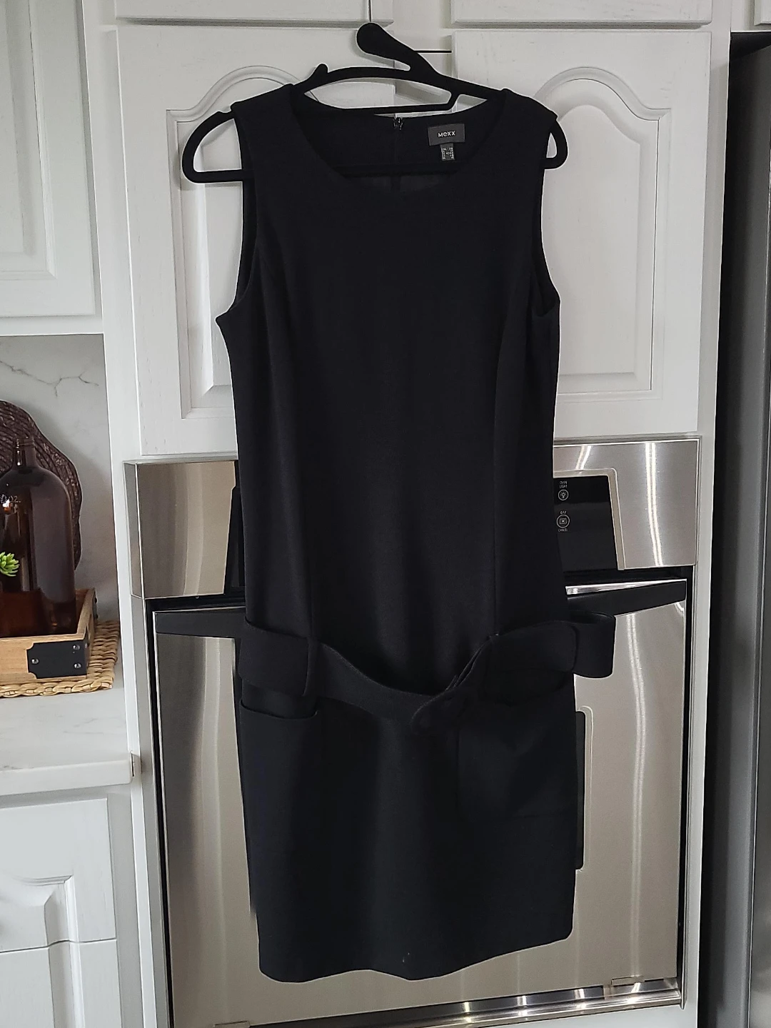 MEXX Black Sleeveless Dress with Belt