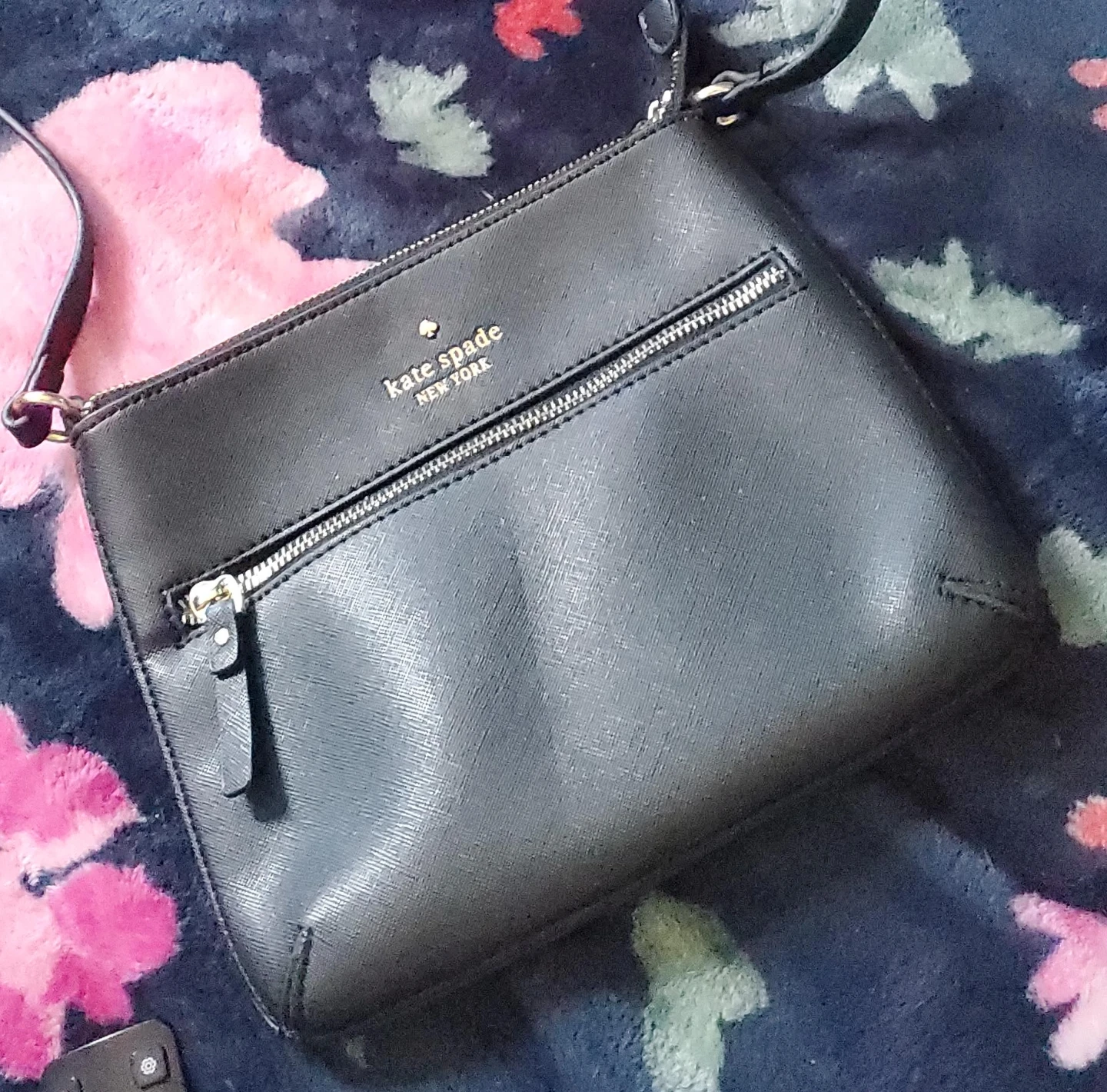 Kate Spade New York Black Leather Crossbody Bag